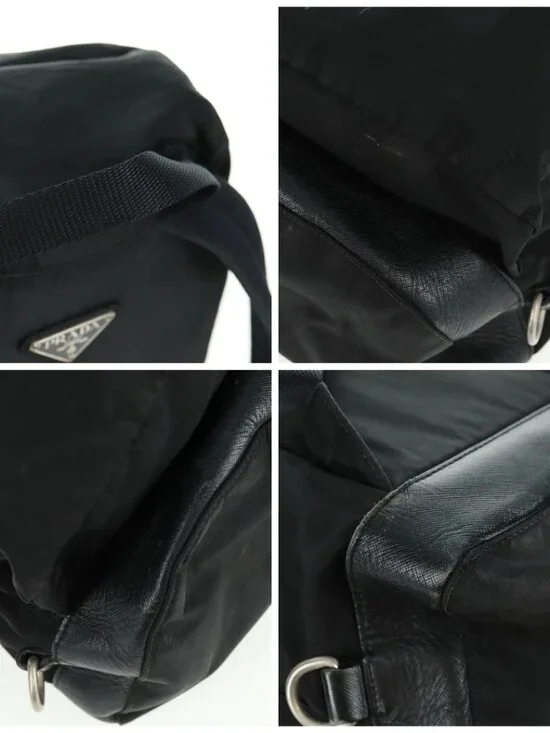 PRADA Backpack Nylon Black Silver Auth bs31873 - Picture 16 of 16